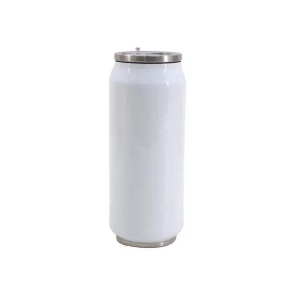 botella-de-aluminio-blanca-con-pajita Botella estilo lata con pajita